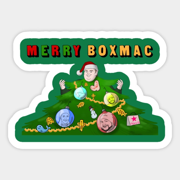 BoxMac Christmas Sticker by RedCowEntertainment